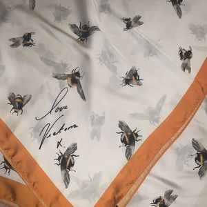 Victoria Beckham for Target Bee Print Scarf with Marigold Trim